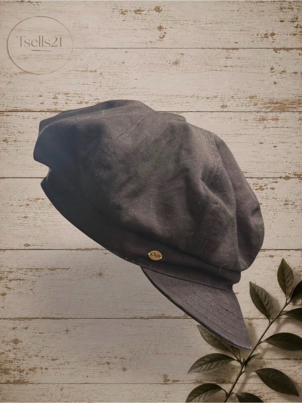 Betmar New York Vintage Black Newsboy Cap